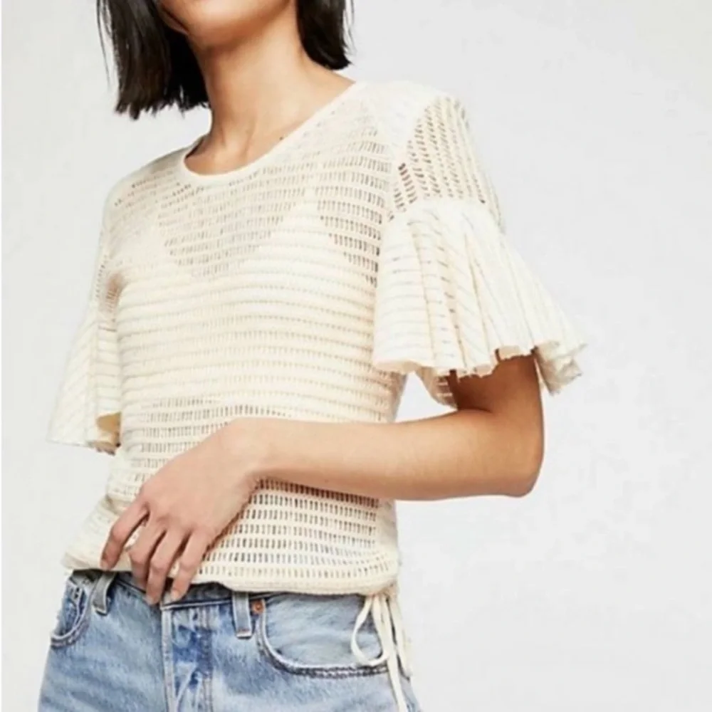 NWT Free People Bras Top Bundle Cream Red Blue XS - Picture 3 of 16